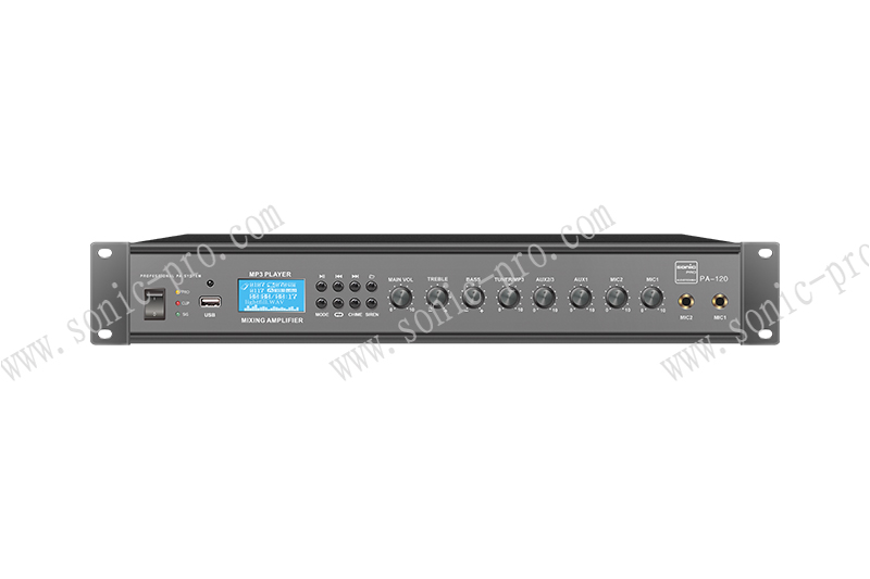 陕西PA-120带MP3合并式功放（120W）