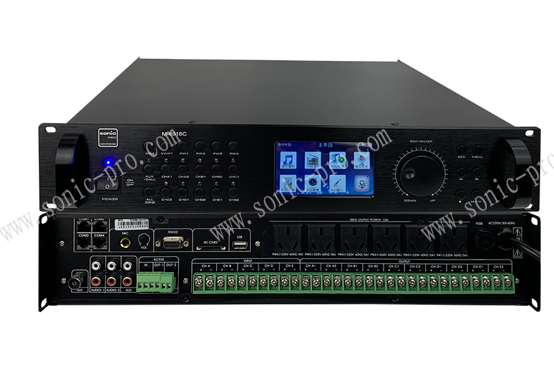 陕西M-6918C MP3编程分区控制器 （5*10功率分区）