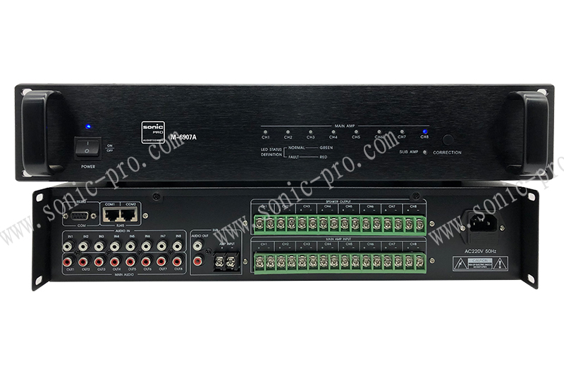 陕西M-6907A 8主1备功放切换器