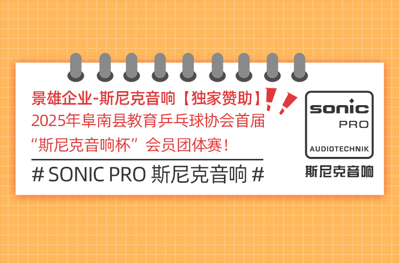 陕西【独家赞助】2025年阜南县教育乒乓球协会首届“斯尼克音响杯”会员团体赛！