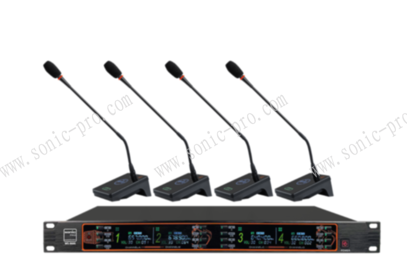 陕西WS-860S  一拖四无线鹅颈话筒